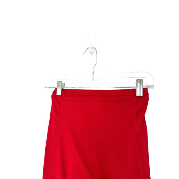 Brooks Women's Red Running Athletic Stretch Nylon Sprinter Tights Shorts Medium - Picture 4 of 10